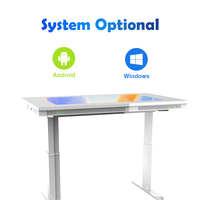 Table tactile interactive automatique réglable en hauteur de 43 pouces pour enfants, 350 nits, table numérique intelligente à écran tactile