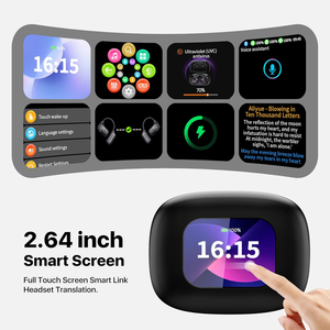 Auriculares de IA con pantalla táctil y traductor de idiomas en tiempo real para 144 idiomas, compatibles con dispositivos IOS y Android - Product Image 6