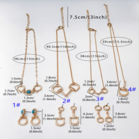 Ensemble de bijoux Horsebit pour femmes, bijoux équestres pour les amoureuses des chevaux, collier et boucles d'oreilles classiques avec pendentif Horsebit
