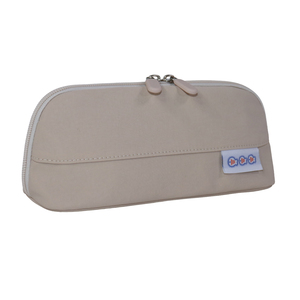 SENDA Customizable Beige Nylon Stationery <b>Bag</b> with Zipper Closure for <b>School</b> Office Use | Design-Oriented Pencil Case Storage - Product Image 2
