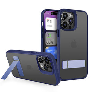Chất lượng cao kim loại đứng TPU PC cho <span class=keywords><strong>Iphone</strong></span> 15 14 Trường hợp với thiết kế đồng bằng và cao su kết thúc cho <span class=keywords><strong>Iphone</strong></span> 14 15 Pro Max - Product Image 1