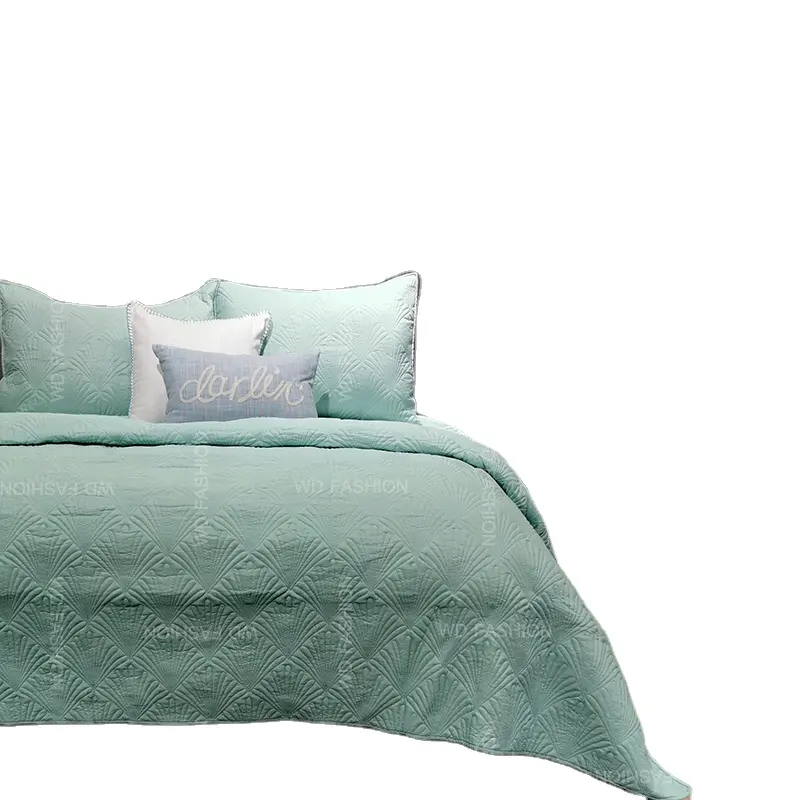 IN Stock solid color polyester microfiber luxury organic cotton comforter muslin comforter set king