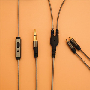 Pluggable <b>Headphone</b> Cable For X3 A8 VJ N1 In Ear Wired Audio <b>Adapter</b> TPE Weaving Metal Core CE Certified - Product Image 4