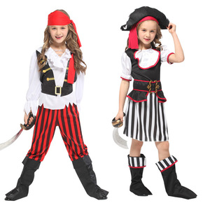 Disfraz de Pirata para Niños y Adultos, Traje de Actuación, Material de Poliéster, Primavera 2025, Disfraz de Escenario, Europa América - Product Image 3