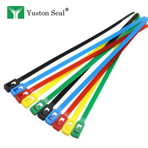 Tái sử dụng nhựa an ninh con dấu quan hệ cáp đầy màu sắc tái sử dụng cáp Tie - Product Image 3