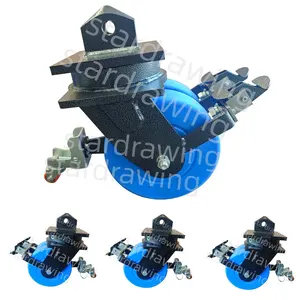 SS ISO Shipping Container Caster With Nylon Dual Wheels