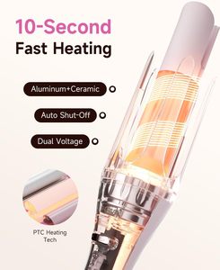 Nuevo Estilizador <span class=keywords><strong>de</strong></span> <span class=keywords><strong>Cabello</strong></span> Eléctrico Multifuncional con <span class=keywords><strong>Cepillo</strong></span> Intercambiable para Ondas <span class=keywords><strong>de</strong></span> Playa <span class=keywords><strong>y</strong></span> Alisado, para Uso en Hoteles T313 - Product Image 2