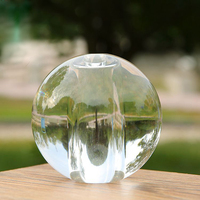 Boules de verre à facettes transparentes de 40, 50, 60, 70, 80, 90, 100 mm avec trou pour éclairage, escaliers, fenêtres, décoration intérieure