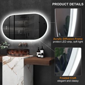 CF BLM1005 moderno maquillaje vanidad pantalla táctil inteligente luz LED <span class=keywords><strong>espejo</strong></span> <span class=keywords><strong>de</strong></span> pared gafas <span class=keywords><strong>baño</strong></span> <span class=keywords><strong>Baño</strong></span> Espejos decorativos con luz LED - Product Image 5