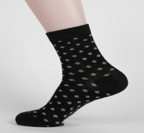 Men Patterned Cotton Crew <b>Socks</b> <b>Soft</b> Elastic <b>Socks</b> for Work and Casual Wear - Product Image 3