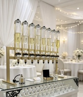Décoration de mariage personnalisée, expérience olfactive parfumée, support doré pour 8 bouteilles de 500 ml, distributeur de parfum pour les organisateurs de mariages