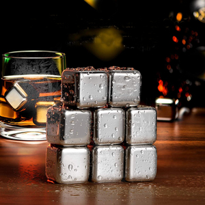 Piedras Enfriadoras de <span class=keywords><strong>Vino</strong></span> y Whisky Reutilizables de Acero Inoxidable 304 con Pinzas y Caja de Almacenamiento, Mini Cubitos de Hielo - Product Image 2