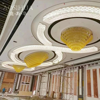 Personnalisé Moderne De Luxe Creative DIY Lustre En Cristal Ceilling Grande Lampe Suspendue Pour Hôtel Hall Projets Ingénierie Décor