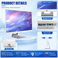 PC de Escritorio Todo en Uno de 27 Pulgadas, Procesador Intel Core I3/i5/i7, 16 GB de RAM, Windows 10, Uso Comercial de Oficina, Almacenamiento SSD+HDD