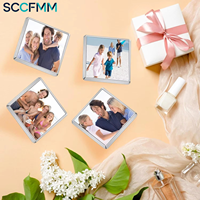 SCCFMM 60 piezas Botones de sublimación para transferencia térmica, base en blanco para coser, para manualidades DIY