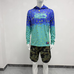 High-Vis Men's UV <b>Sunscreen</b> Shirt Long Sleeve Flexible Lightweight Relaxed Cut for Early Morning Fishing - Product Image 2