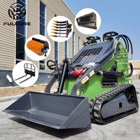 Chargeuse compacte sur chenilles EPA Euro V FULCORE avec godet de 0,15 m³ et puissance hydraulique pour travaux agricoles et de construction