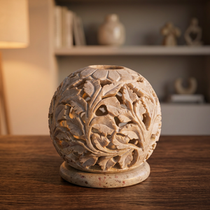 Boule de Pierre Souple de Haute Qualité, Objet Décoratif pour Table de Maison, Design Antique - Product Image 1