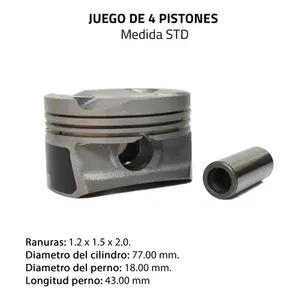 ชุดลูกสูบอลูมิเนียมมาตรฐานสำหรับ4L มินิคูเปอร์1.6 DOHC 16V N12B16A 08/17ชิ้นส่วนเครื่องยนต์ใหม่สำหรับรถ08/17รุ่น - Product Image 5