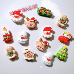 Tema de Navidad, recién llegado, accesorios artesanales de resina, adornos DIY, materiales artesanales, pegamento en crema, accesorios para el cabello, flores - Product Image 3