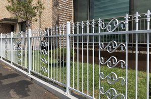 Металлические панели для ограждения сада, устойчивые к коррозии, из оцинкованной стали, решетка для ограждения, термообработанная древесина для дома и сада - Product Image 4