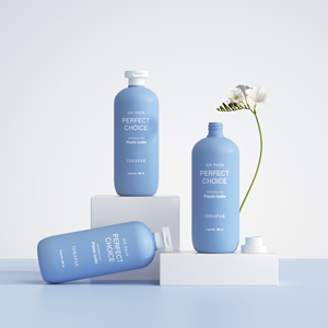 Botella de champú de plástico de lujo de 500ml Botella de plástico ecológica de champú azul Rosa <span class=keywords><strong>rojo</strong></span> - Product Image 5