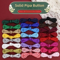 Boutons grenouillères traditionnels chinois, attaches grenouillères en satin, boutons nœuds chinois pour la décoration de vêtements Cheongsam Qipao
