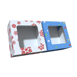 <span class=keywords><strong>Meilleur</strong></span> Prix <span class=keywords><strong>Macaron</strong></span> Cupcakes Noël Boîte D'emballage Alimentaire Fenêtre Transparente UV Avantage Mat Laminage Gaufrage pour Cadeau But - Product Image 2