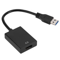 Cable Adaptador Convertidor Gráfico USB 3.0 a HDMI Multipantalla 1920x1080 HD para HDTV, LCD, PC, Laptop, VIDEO, Compatible con Win7/8