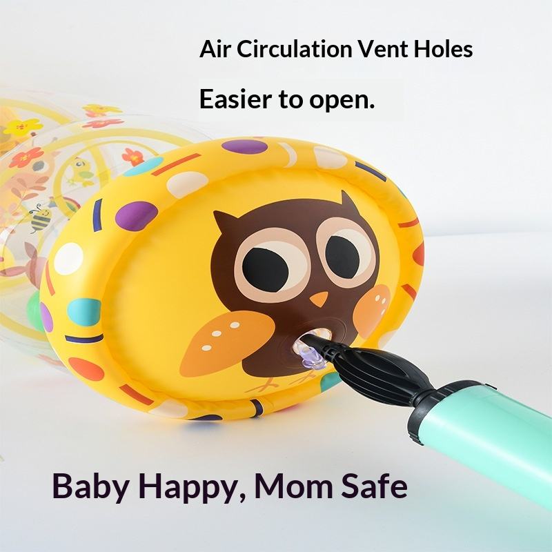 Inflatable Rattle Inflatable PVC Rattle Roller for Baby Crawling & Early Education with ...
