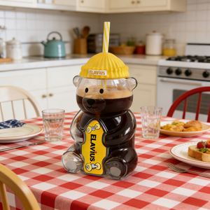 Новая стеклянная кружка из боросиликатного стекла объемом 20 унций с дизайном «Медведь», герметичная, с крышкой и соломинкой, для дома и улицы - Product Image 4