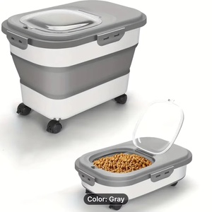 เครื่องให้อาหารสัตว์เลี้ยงอัตโนมัติอัจฉริยะใช้งานง่ายและทนทานกันความชื้นทำจากพลาสติกสำหรับขายส่ง - Product Image 1
