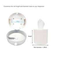 Meilleur prix Mini rouleau jumbo de haute qualité papier toilette à tirer central soluble dans l'eau