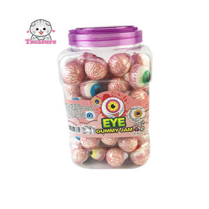 Beliebte Halal Süße Weiche Kaubonbons Frucht-Augapfel-Bonbons mit Gelee-Füllung Halloween-Süßigkeiten - Product Image 3