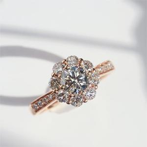 Anello solitario <span class=keywords><strong>con</strong></span> vero diamante immagine circolare 6.5mm 1.0/2.0/3.0ct <span class=keywords><strong>smeraldo</strong></span> e anello di fidanzamento <span class=keywords><strong>con</strong></span> diamante coltivato in laboratorio - Product Image 5