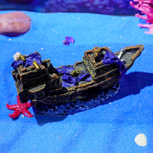 Fabriek Hot-Selling Vintage <span class=keywords><strong>Aquarium</strong></span> Accessoire Piratenschip Vissersboot Puin Simulatie Voor Landschapsarchitectuur Voor <span class=keywords><strong>Aquarium</strong></span> Schuilplaats - Product Image 3