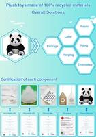 Jouet en peluche géant de baleine à sperme, personnalisé, en matériau durable 100 % recyclé et écologique