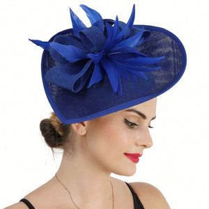 Wholesale Custom Logo Ladies Fascinators Sinamay Hats-Professional Design Silk Screen Printed New Style Fashion Promotional - Product Image 1