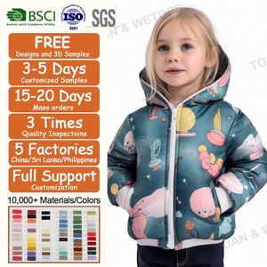 Abbigliamento personalizzato <span class=keywords><strong>per</strong></span> bambine <span class=keywords><strong>piumini</strong></span> con cappuccio <span class=keywords><strong>per</strong></span> bambini cappotti da cartone animato autunno ragazzi cartoni animati caldi con cerniera <span class=keywords><strong>per</strong></span> bambini capispalla - Product Image 2