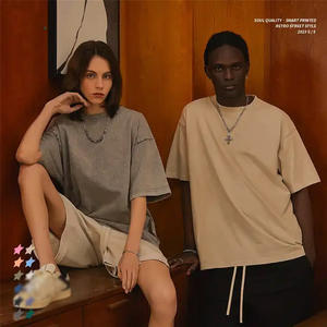 T-shirt pour homme personnalisé ART8808, lavage à l'acide, 100% coton, surdimensionné, taille plus, t-shirts graphiques, impression de logo, t-shirt vintage pour homme - Product Image 4