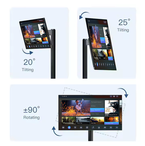 Smart <span class=keywords><strong>TV</strong></span> Portatile da 32 Pollici <span class=keywords><strong>Nero</strong></span> con Schermo Touch Ricaricabile, <span class=keywords><strong>TV</strong></span> Android con Ruote su Supporto, 128GB - Product Image 6