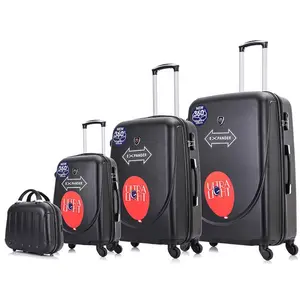 Mini valise de voyage grande taille 20 24 26 28 pouces personnalisée, ensemble de bagages cabine, sac à roulettes, étui à roulettes