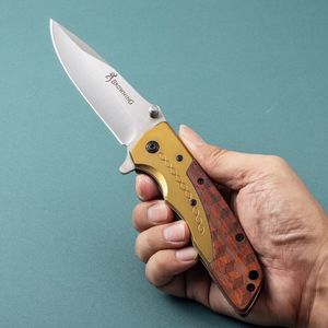 BRN DA77 Cuchillo de Bolsillo Personalizable de Grado OEM para Camping, Hoja Plegable de Acero Inoxidable, Mango de Color Madera - Product Image 3