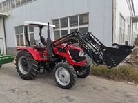 China SAAO Gruppe Kleiner Mini-Baggerlader-Traktor mit Frontlader und Heckbagger