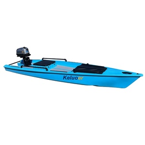 Kayak a Pedali Skiff Monoposto Canoa da Pesca Senza Spinta Elettrica e Batteria - Product Image 1