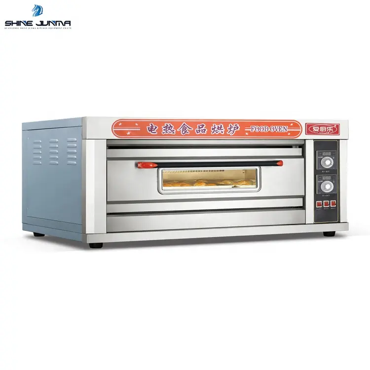 Economical used gas oven 1 deck 2 tray pastry oven price Stainless steel single deck oven