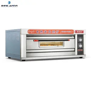 Economical used gas oven 1 deck 2 tray pastry oven price Stainless steel single deck oven