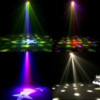Lampu Salju LED USB Charge Family Party, Bola Disko RGBW Berputar, Pencahayaan Panggung Laser dengan Suara dan Remote Control untuk Acara di Rumah
