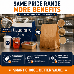 Eco desechable papel de aluminio café burbuja Boba leche té para llevar bolsa aislada café entrega de comida térmica no tejida bolsa térmica - Product Image 2