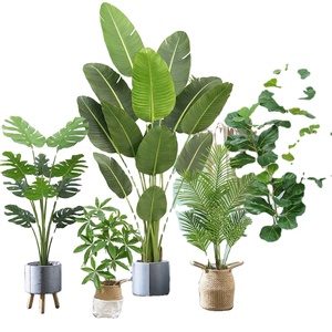 Palmier du voyageur artificiel, <span class=keywords><strong>grande</strong></span> <span class=keywords><strong>plante</strong></span> <span class=keywords><strong>tropicale</strong></span>, <span class=keywords><strong>d</strong></span>écoration intérieure/extérieure, aménagement paysager moderne et luxueux, en plastique, personnalisable, Pâques - Product Image 5